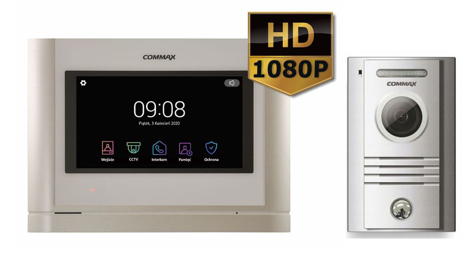 Zestaw Wideodomofonowy Hd Commax CDV-70MF/40KHD 720p Hd