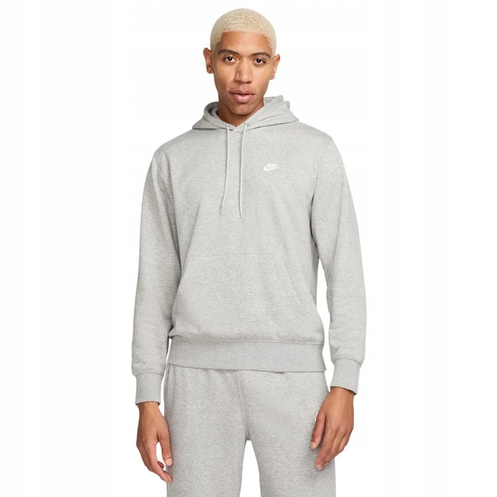 Mikina přes hlavu Nike Sportovní pánská bavlněná šedá FN3866-063 vel. M