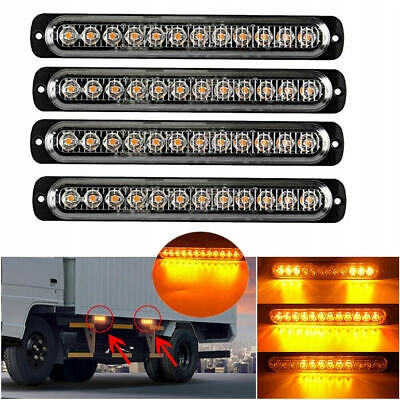 LAMPA OSTRZEGAWCZA 12 x LED STROBOSKOP POMOC MOCNA