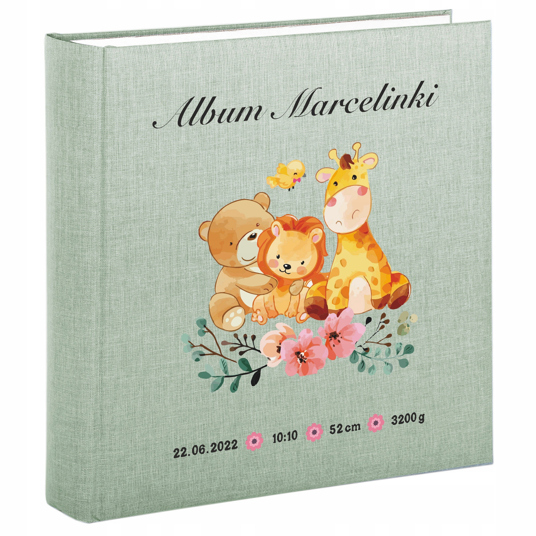 Vlepovací fotoalbum pro děti 50 karet Ráček Křest Potisk Goldbuch