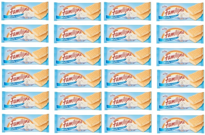 24x 180g Jutrzenka Familijne Wafle kokosowe Karton