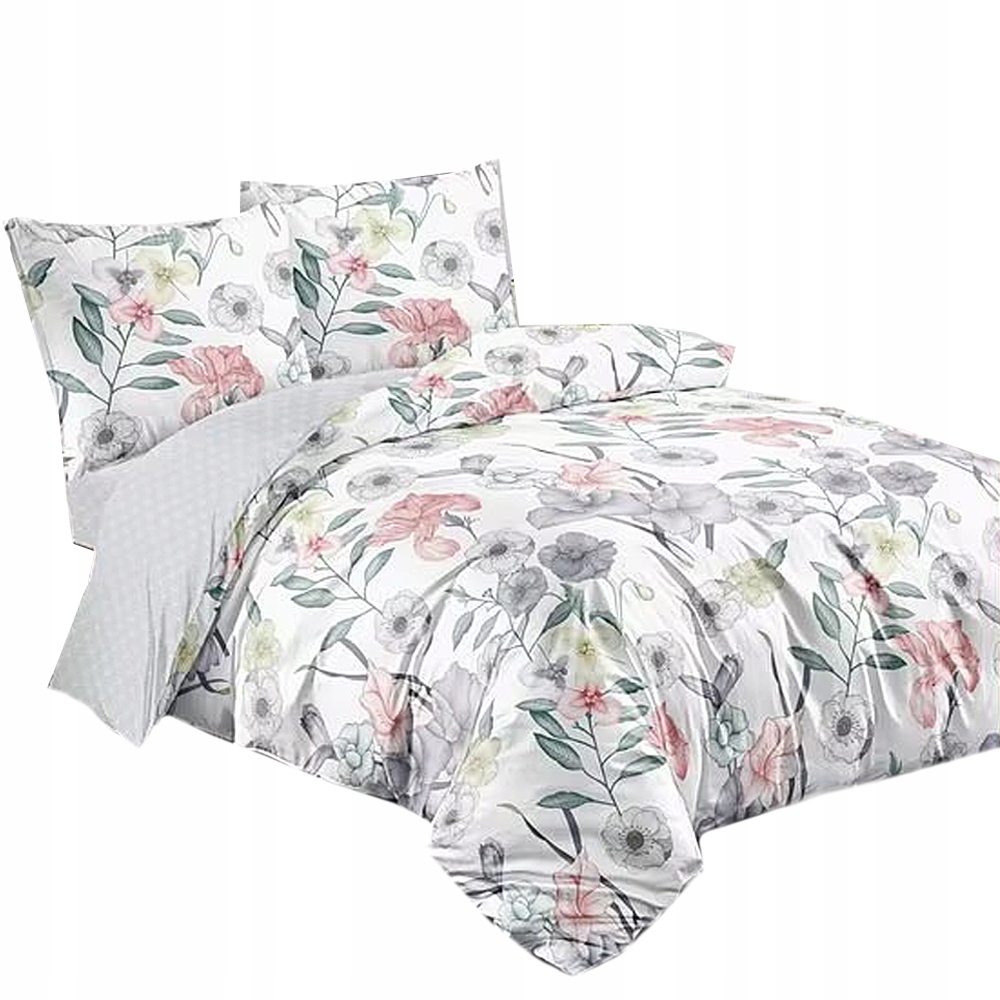 KOMPLET POŚCIELI DWUSTRONNEJ 160x200 + 2x POSZEWKI