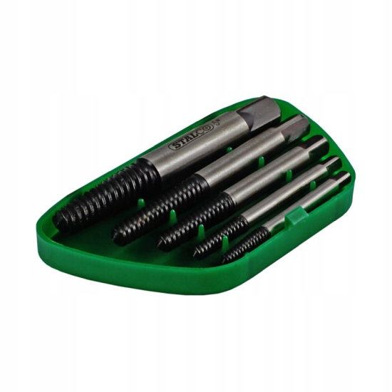 Wykrętaki Spiralne Do Zerwanych Śrub Zestaw 5 Ele. 4 11 MM Stalco