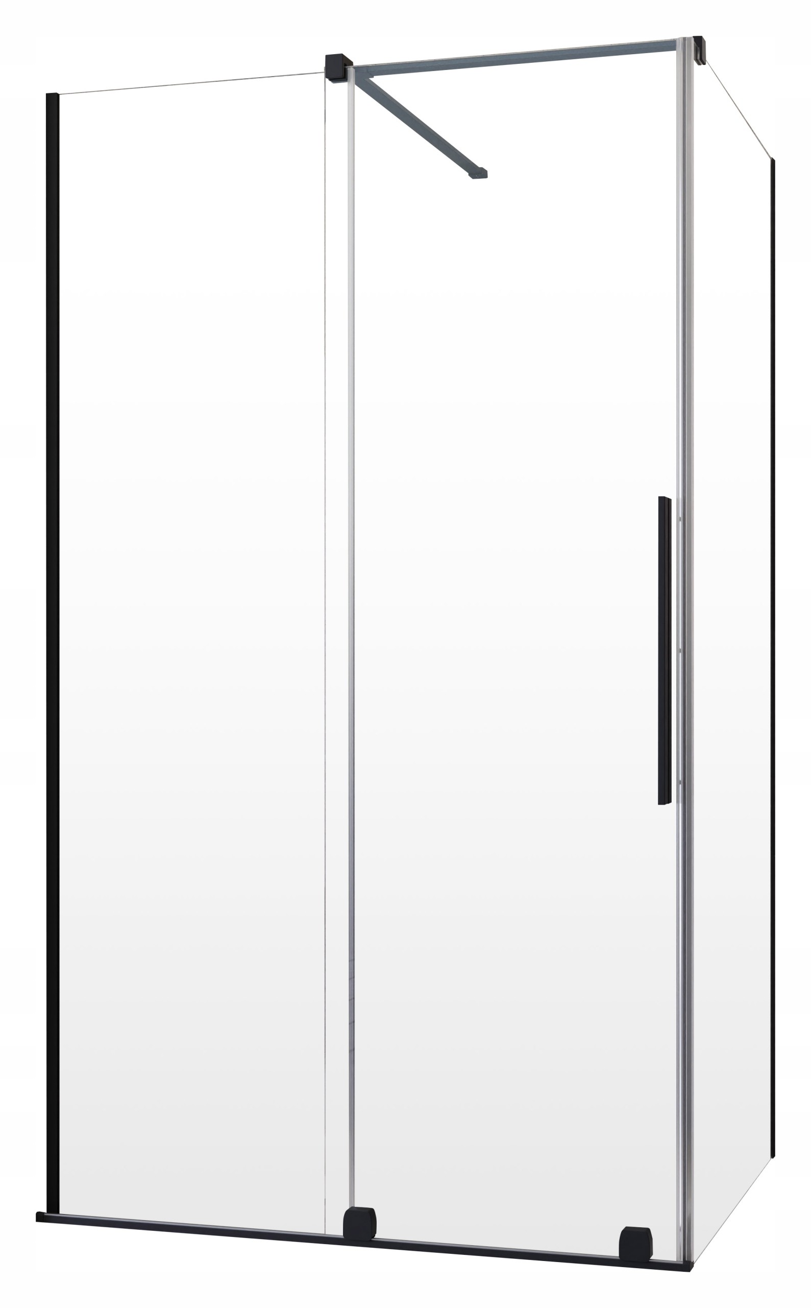 Kabina Furo Black Kdj 120x90 Radaway Lewa Czarna