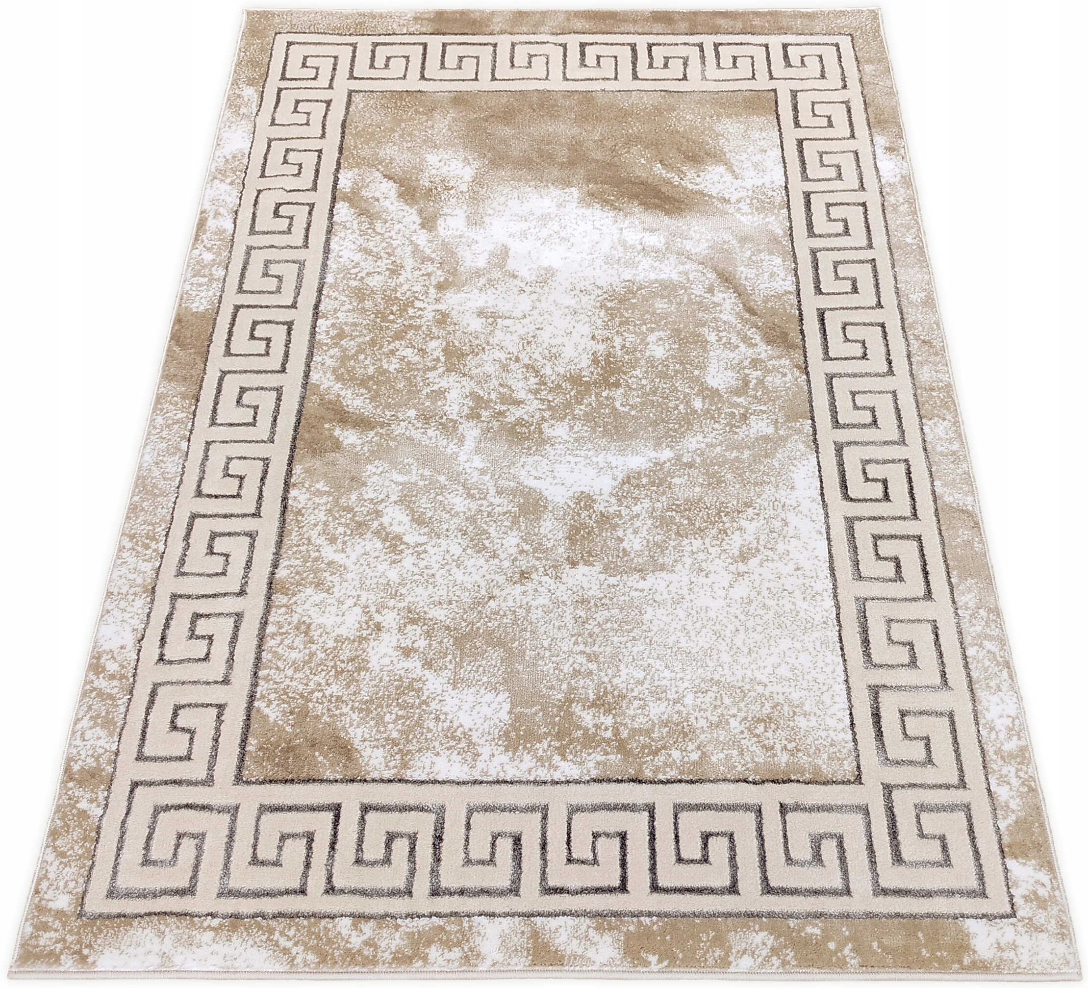 Koberec 240x330 Moderný Mramor Do Obývačky Béžový