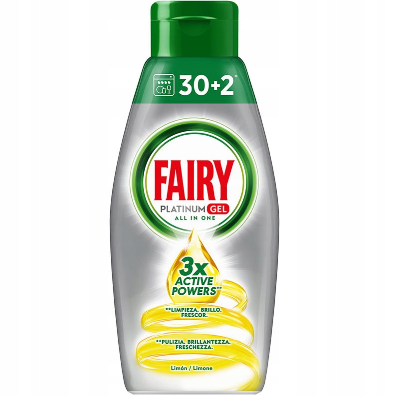 

Fairy 32mycia żel Platinum do zmywarki 650ml Lemon