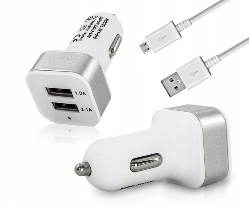 

Ładowarka Samochodowa 5V 2xUSB Adapter Zapalniczki