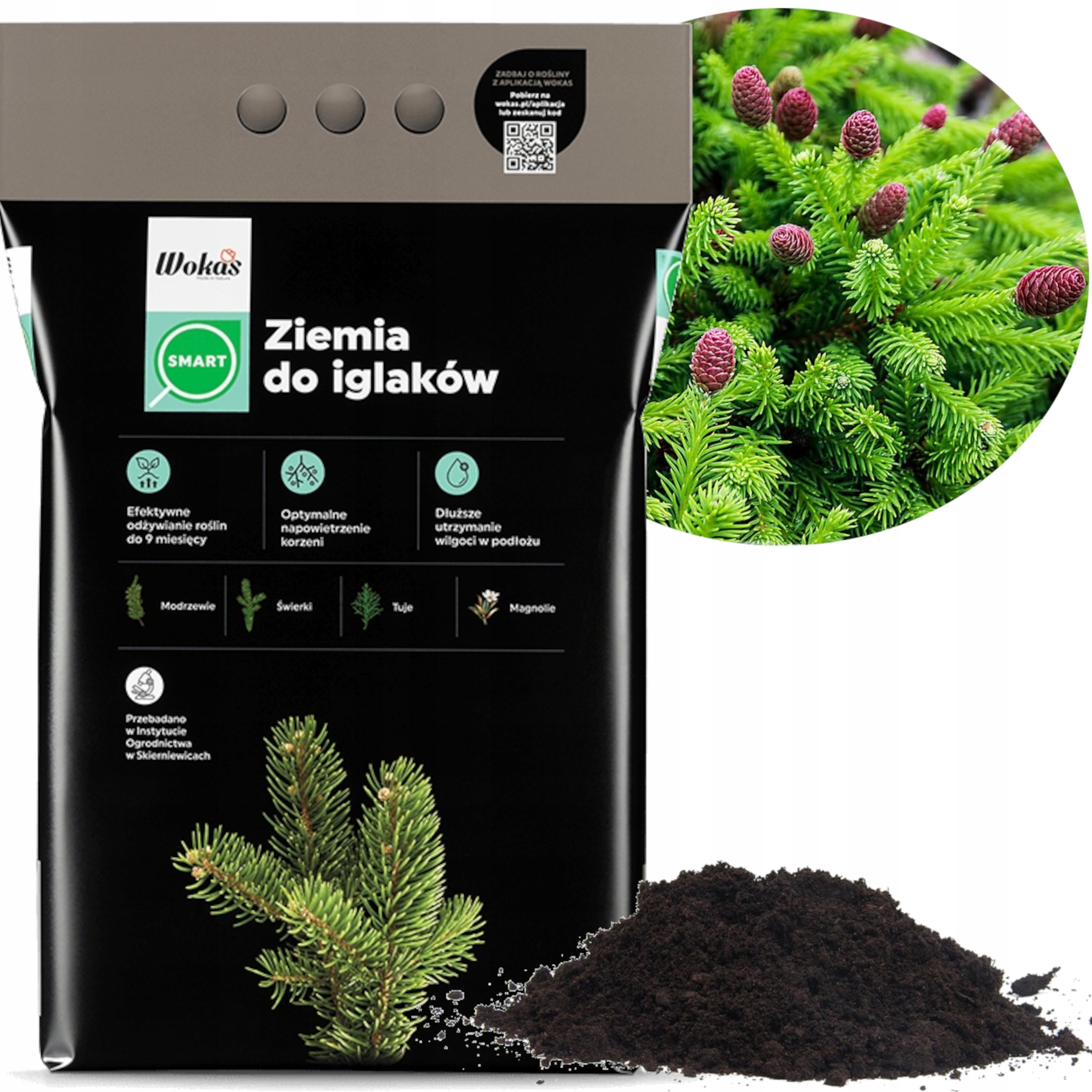 

Wokas Ziemia Podłoże do Iglaków 35l Smart