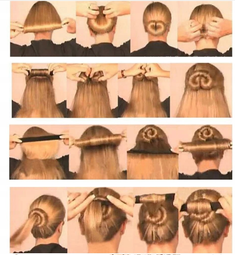 OPASKA SPINKA WYPEŁNIACZ DO SPINANIA WŁOSÓW W KOK Model GOLD