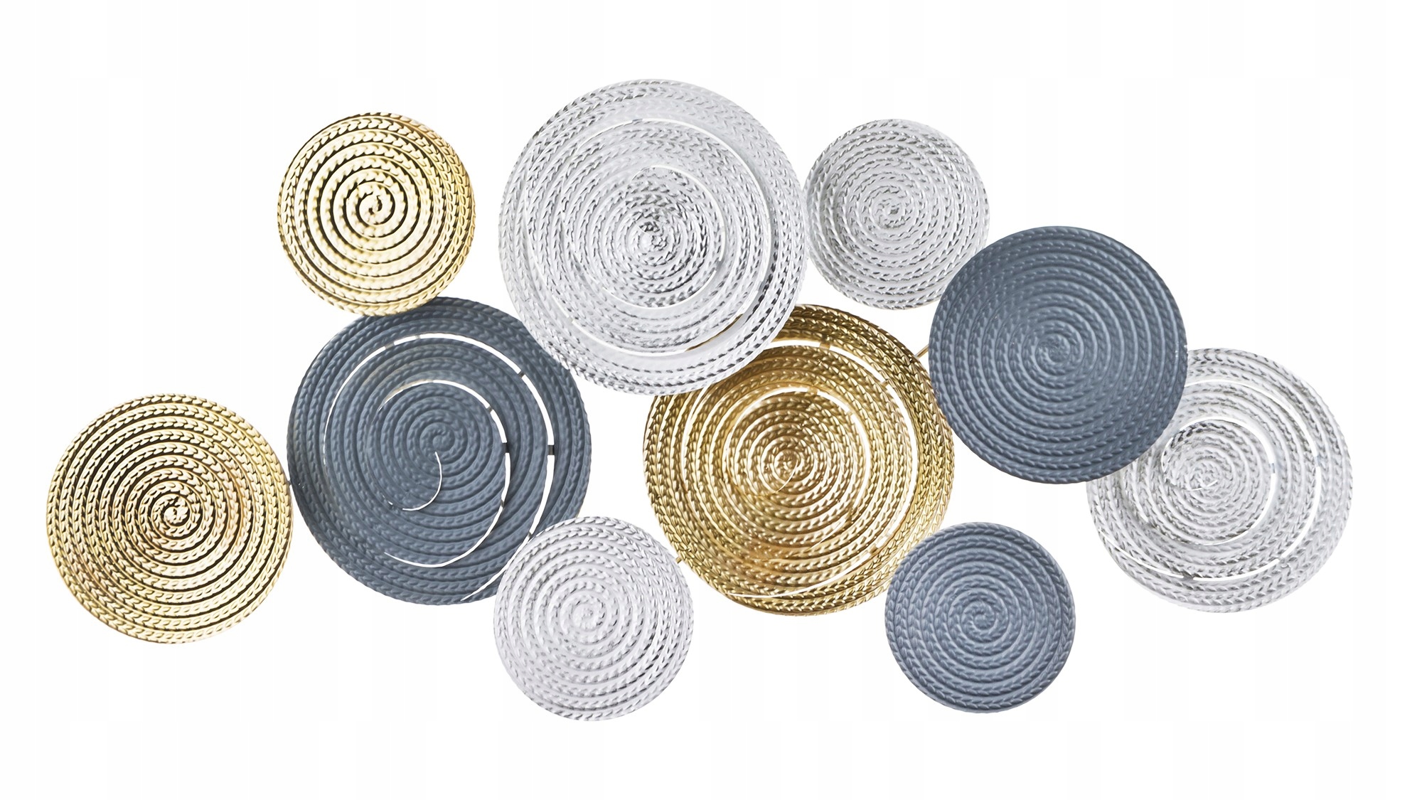 Nástenná Dekorácia Kovová Zlatá Strieborná Šedá