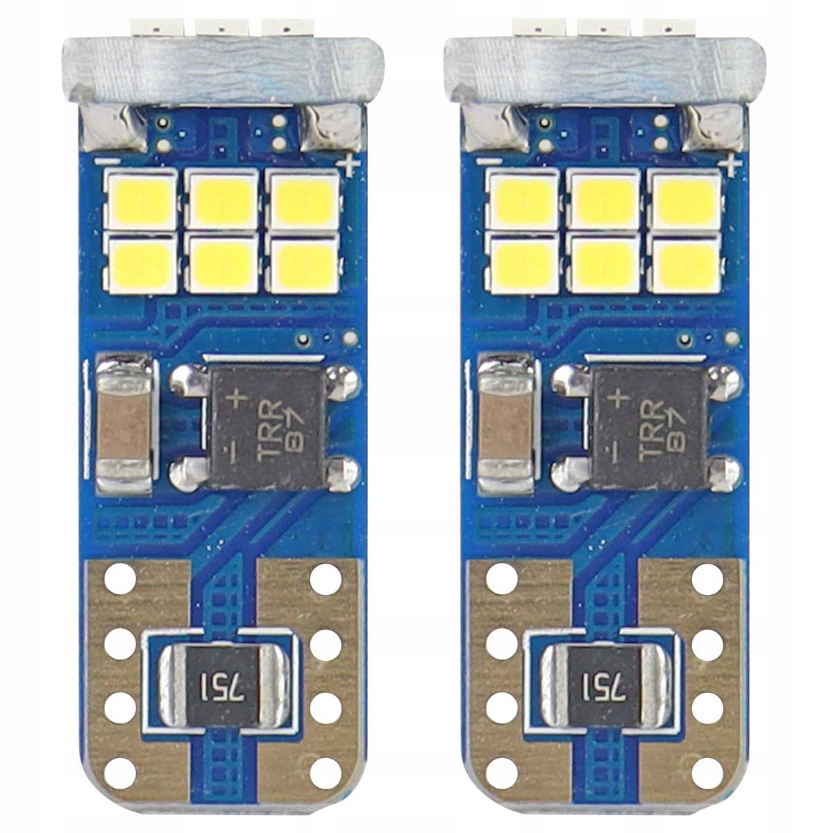 

2x Żarówka Led Canbus 12/24V W5W T10 Ultra Bright