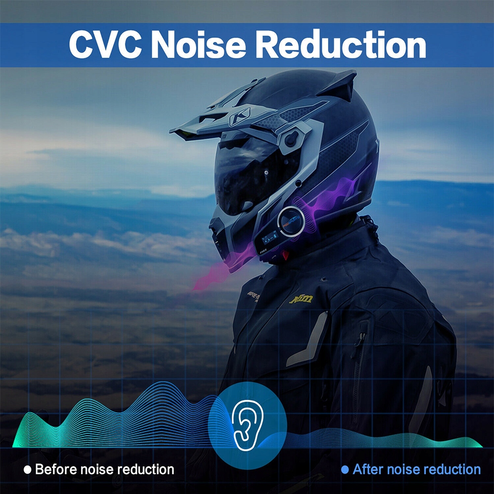 Interkom Motocyklowy MaxTo M2C DO 6 KASKOW LCD Base Unit Mount adhesive fastened