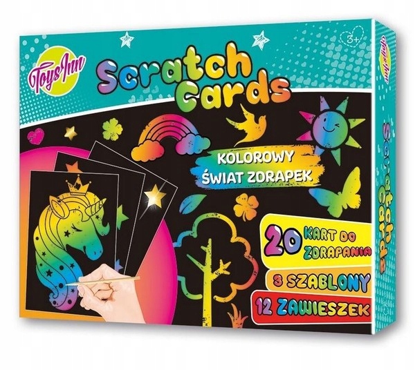 

Zestaw Scratch do wydrapywania z szablonami