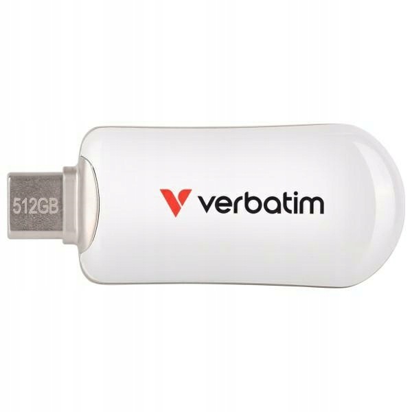 Pendrive Verbatim Plectra 512GB Usb-c fehér/white 30231