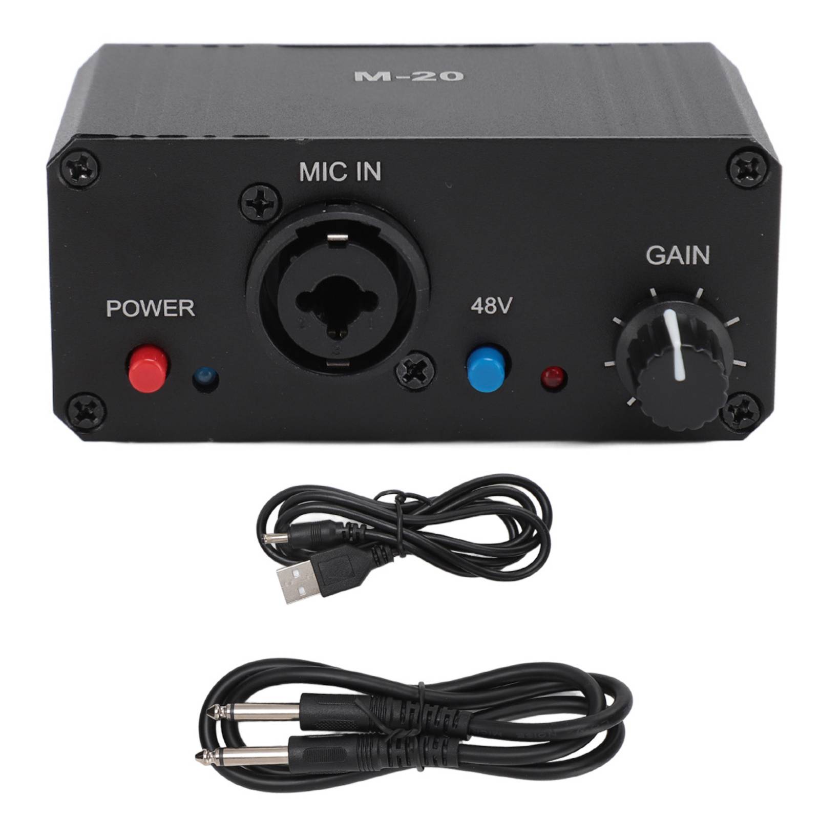 Zesilovač Zvuku Xlr Stereo Nízká Hladina Hluku 27 Db Usb 48 V