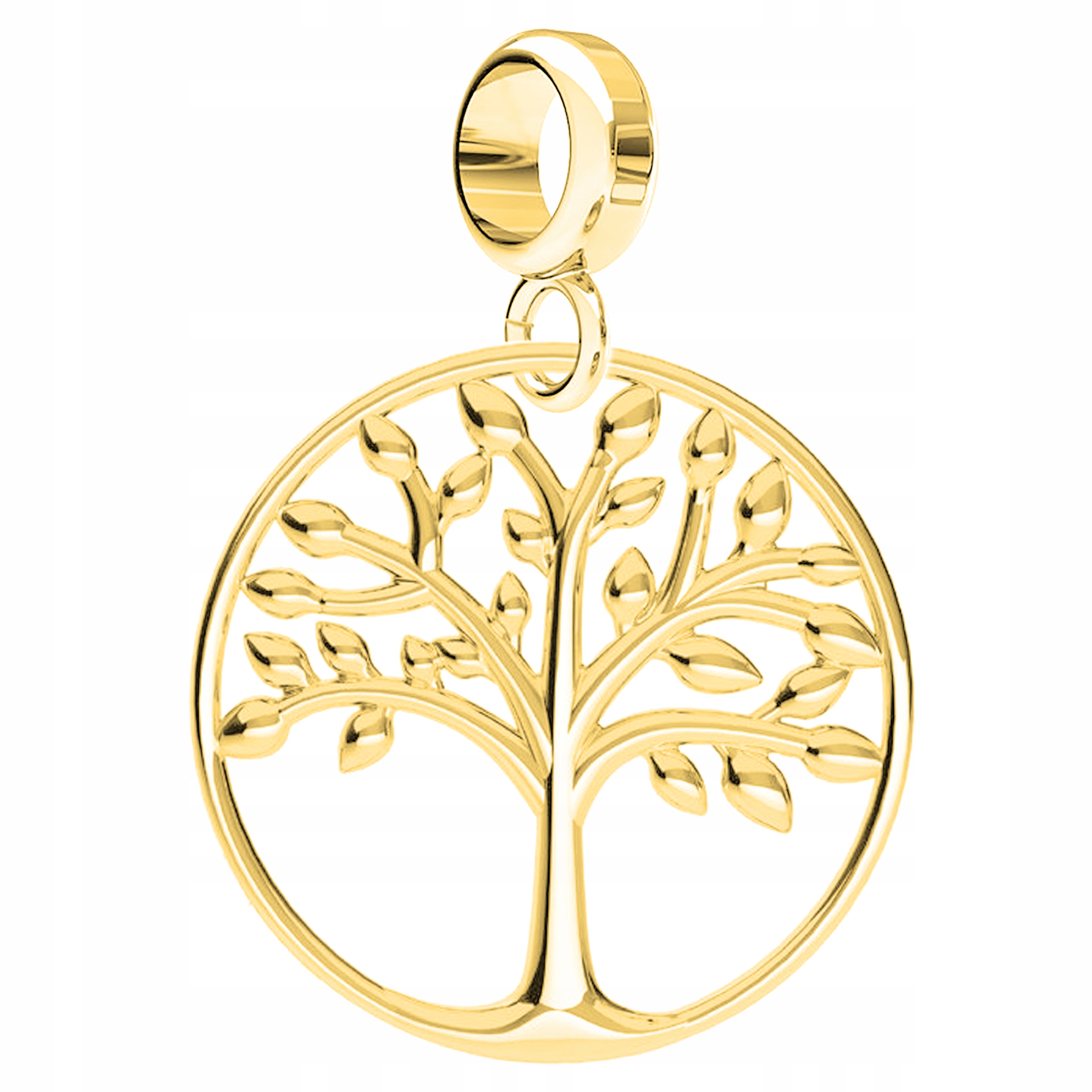 

Charms złoty wiszący Drzewo Życia srebro 925