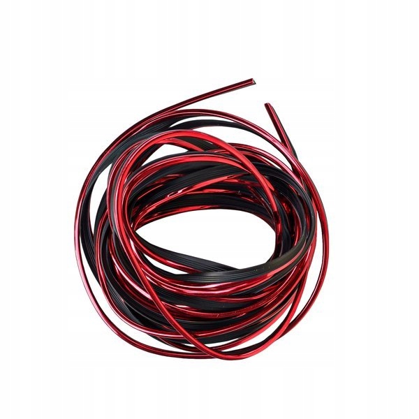 LISTWA TAŚMA OZDOBNA DO WNĘTRZA CZERWONA TUNING 5M Producent inny