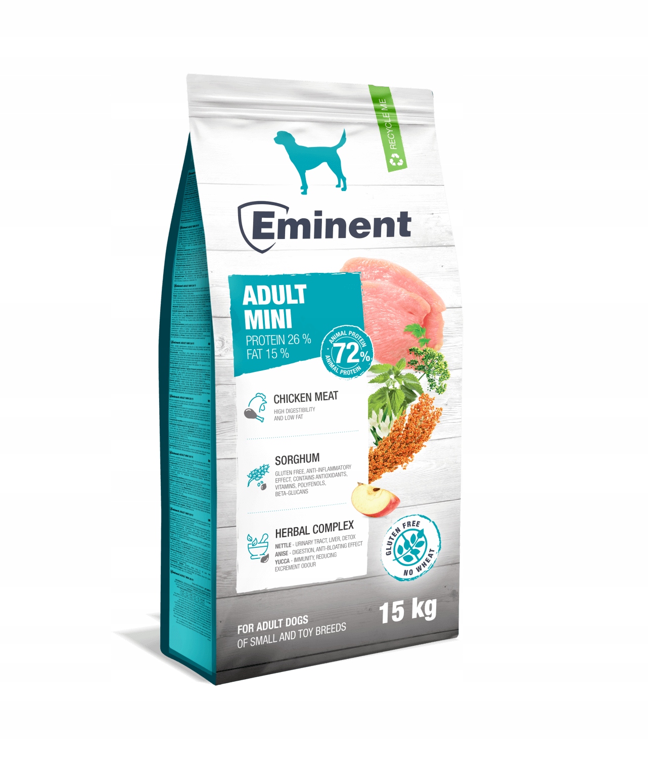 Levně Eminent Premium Adult Mini Breeds 26/15 15 kg krmivo pro malá plemena