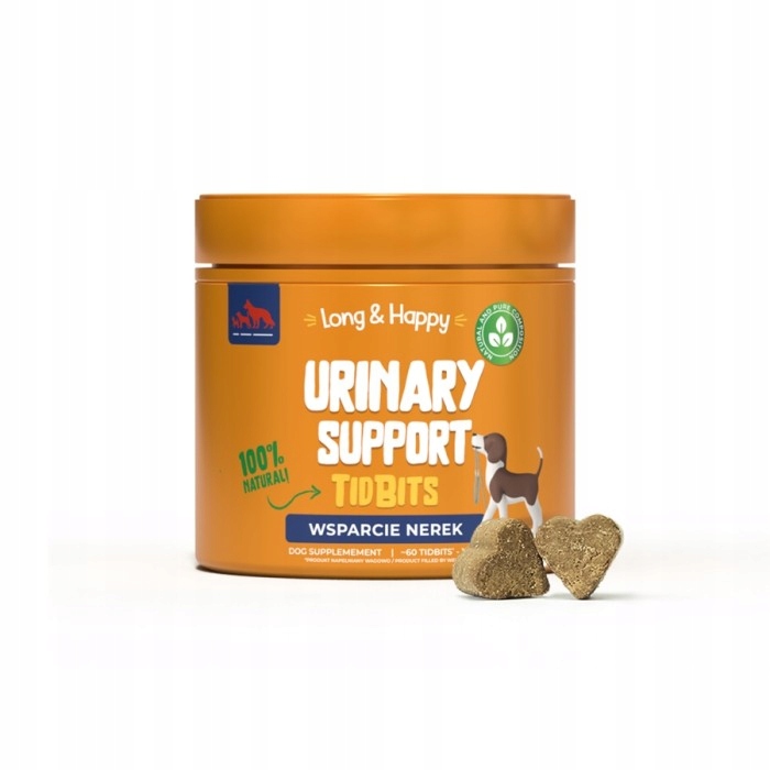 Levně Long & Happy TidBit Urinary Support doplněk stravy pro psy 180g