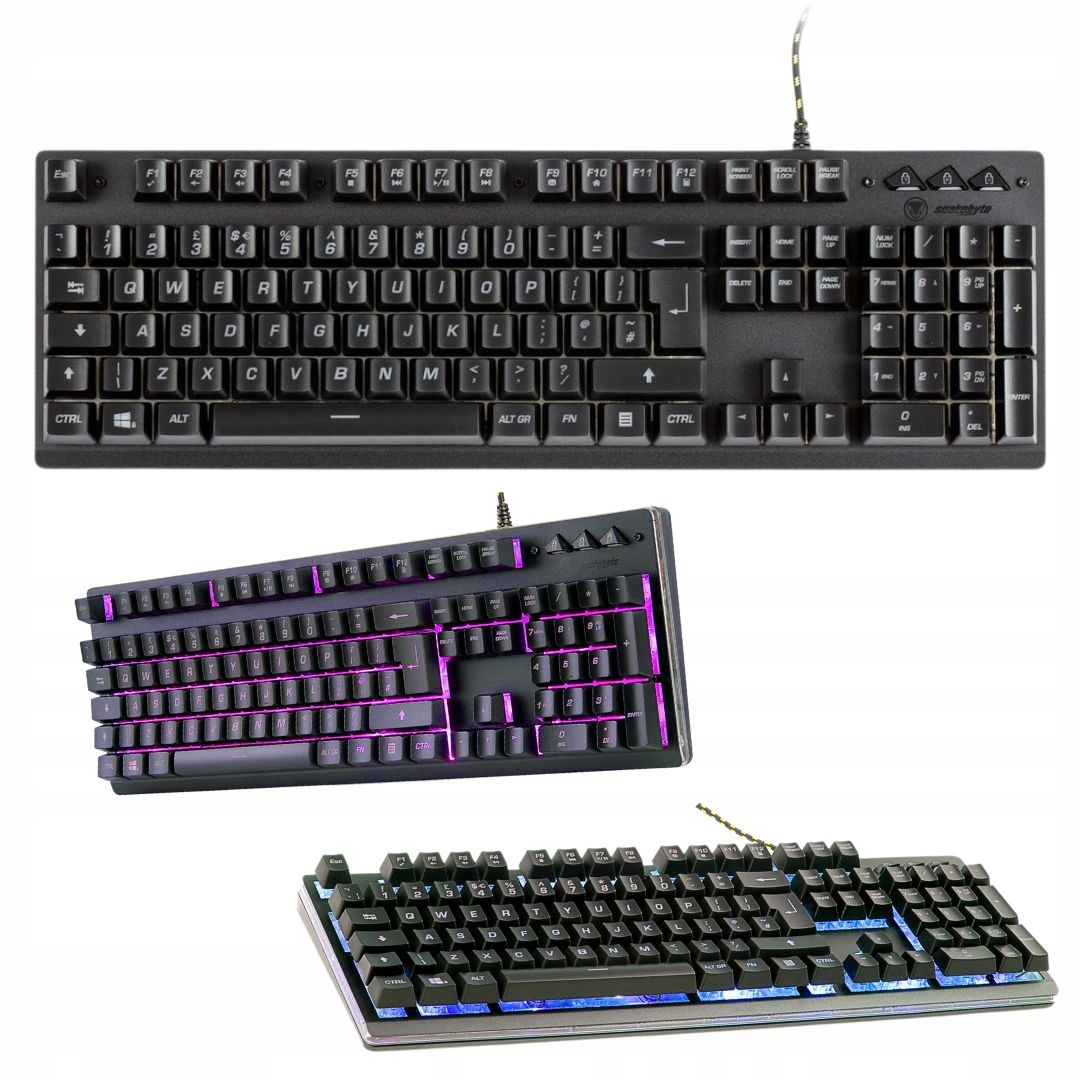 Klawiatura Mechaniczna Gamingowa Led Aluminium Rgb Pełna Numpad Dla Graczy