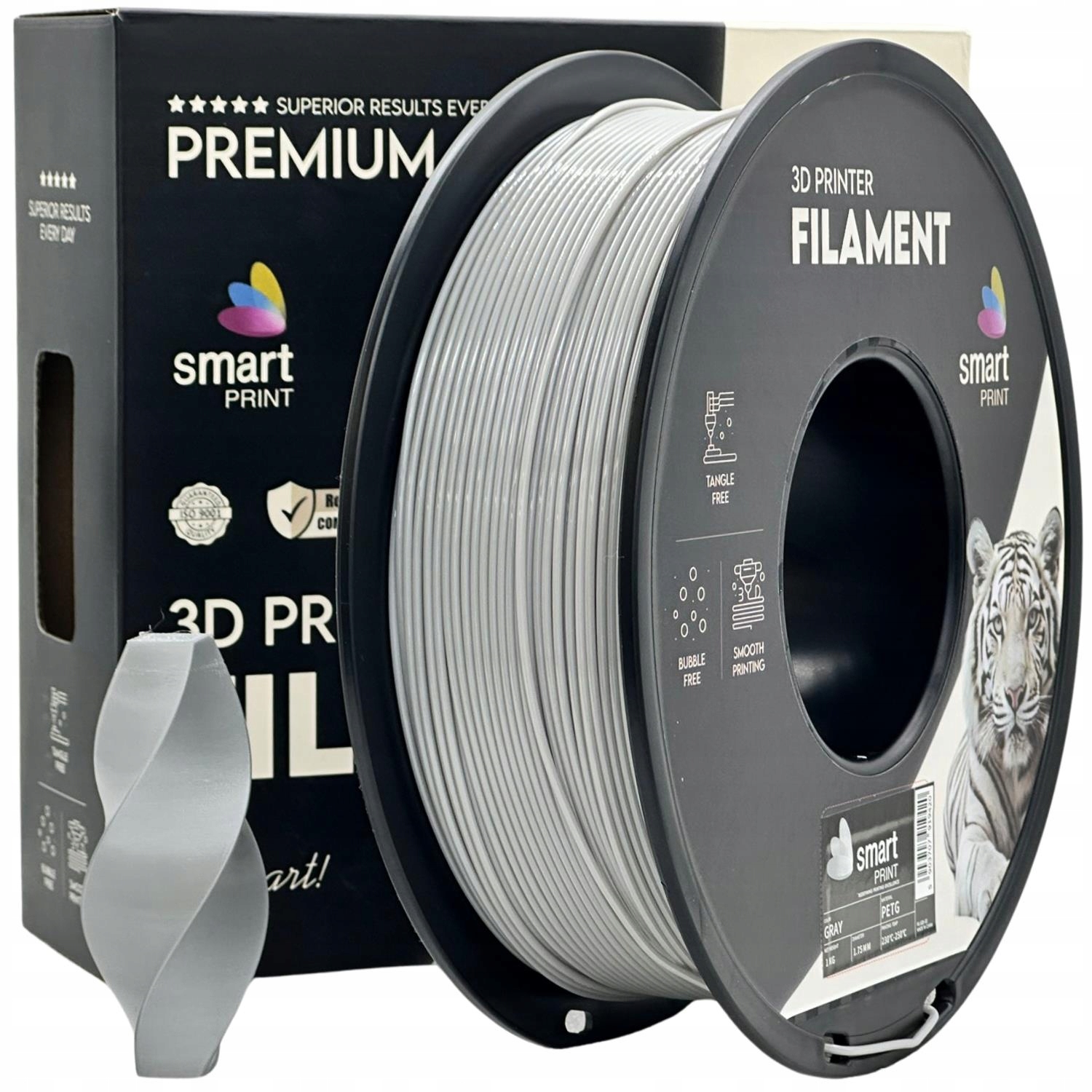 Filament Smart Print Petg szary 1KG