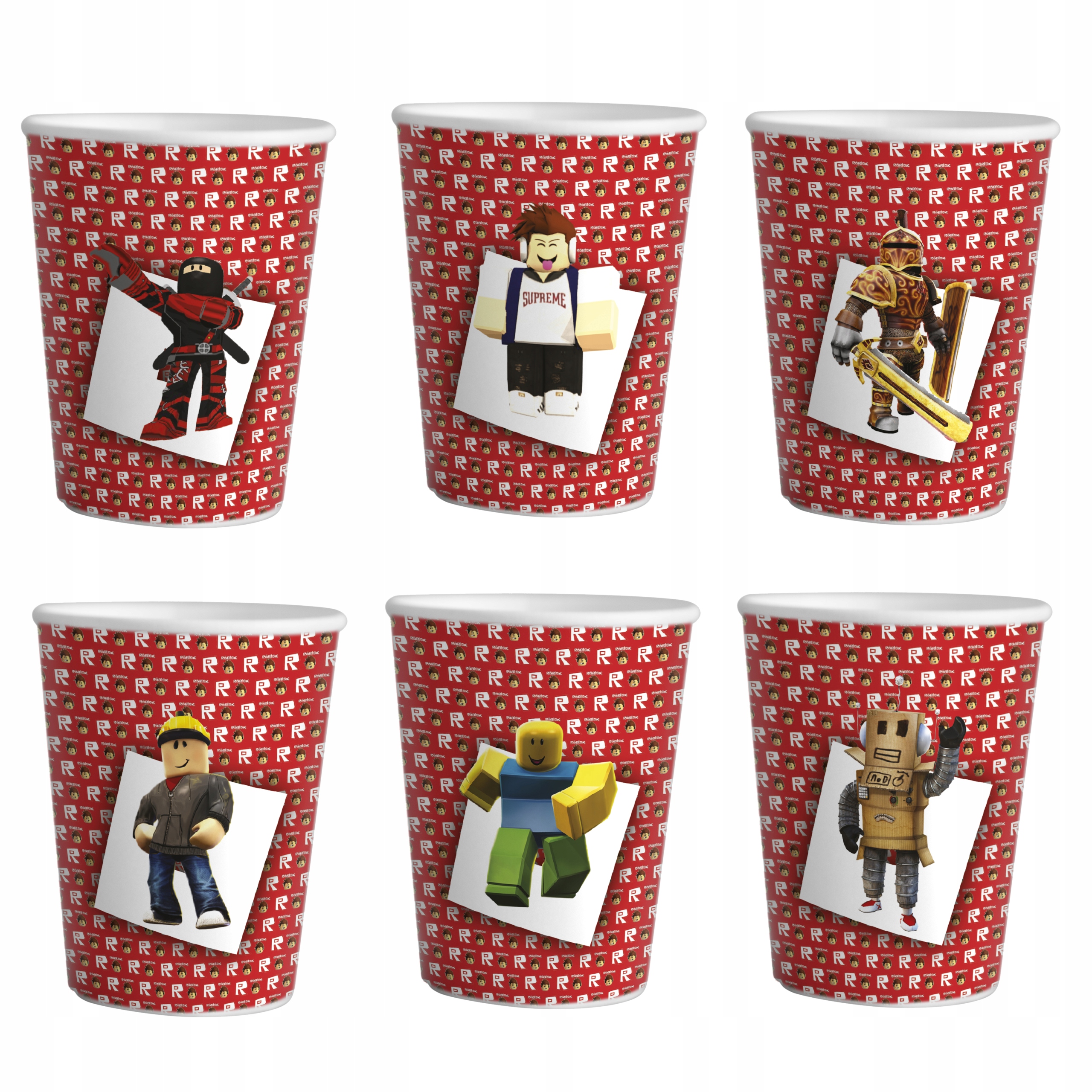 ZESTAW KUBKI + SŁOMKI URODZINOWE - ROBLOX GRY URODZINY PRZYJĘCIE Kod producenta ZESTAW KUBEK + SŁOMKI - 23