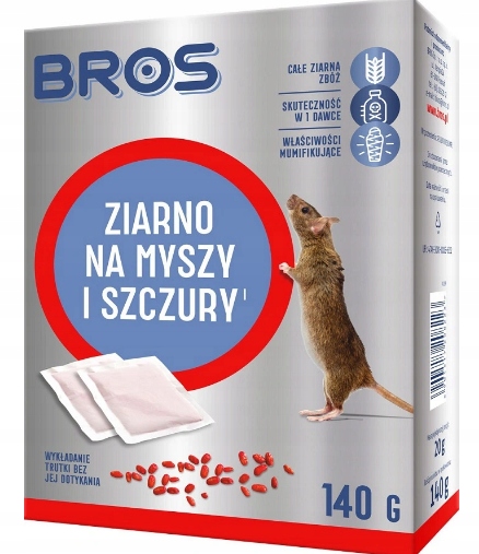 

Bros Ziarno Trutka Na Myszy I Szczury 140G