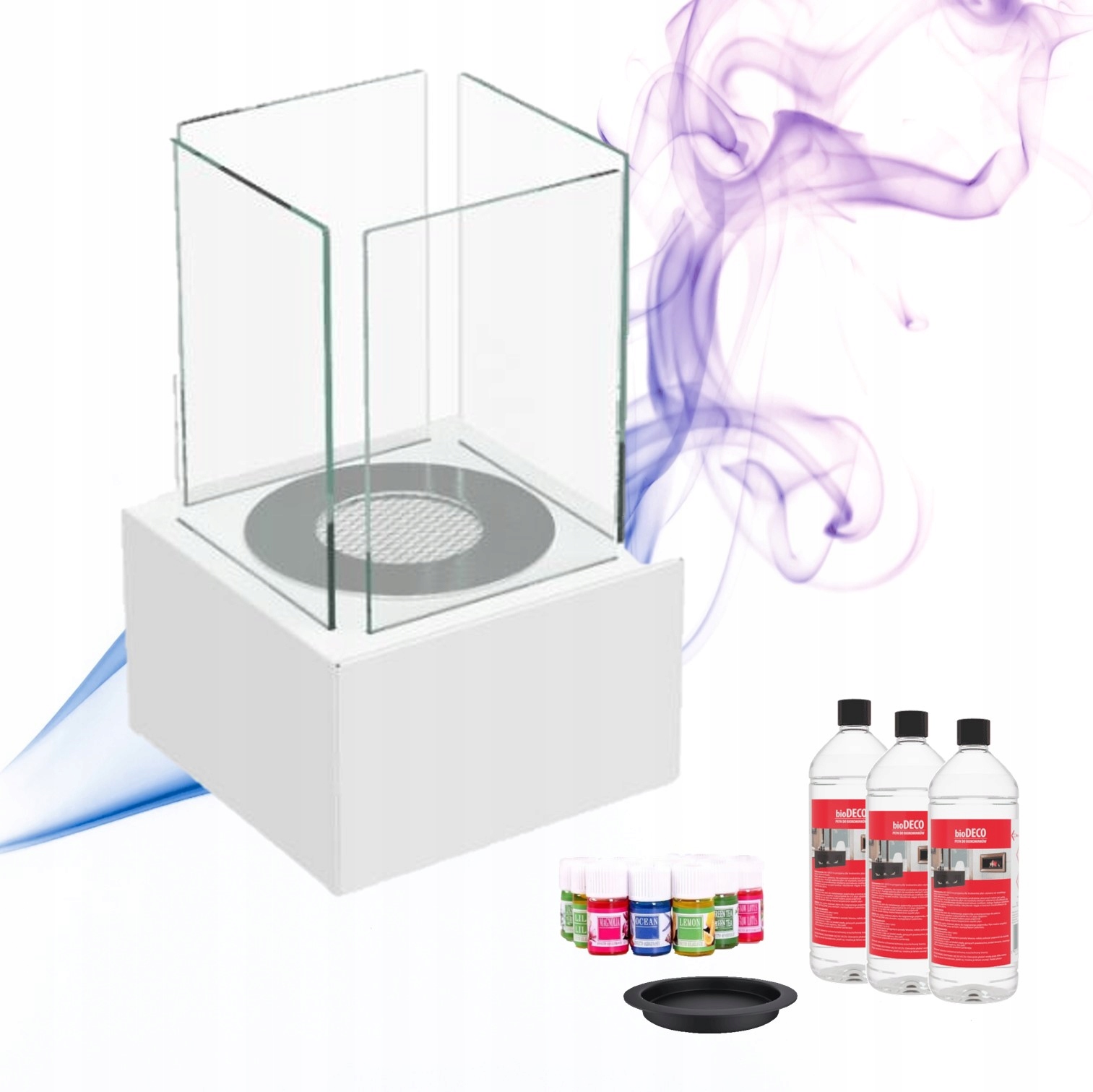 Biokrb do altánku volně stojící Tango 1 bílý biopalivo vonné oleje