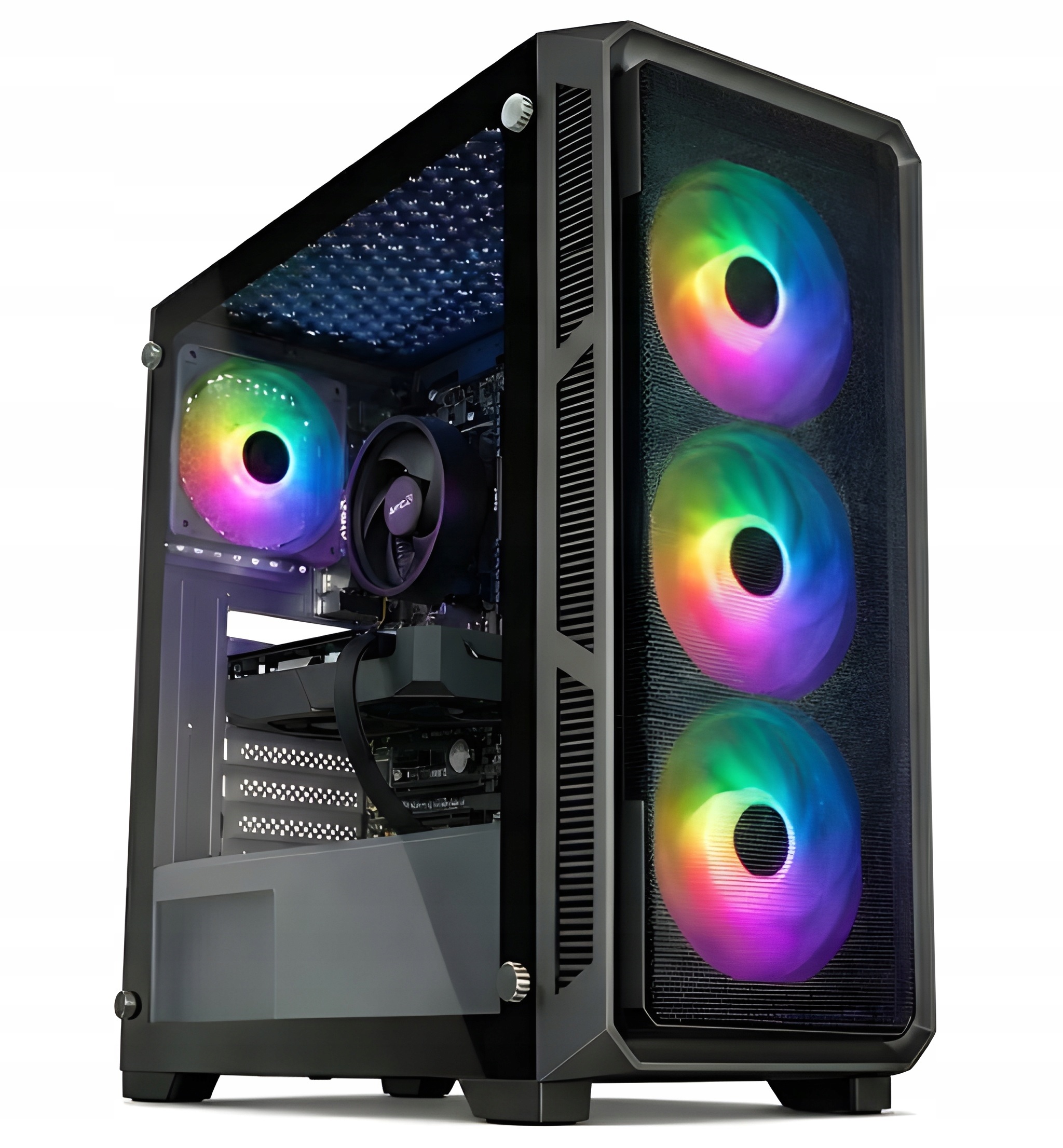Komputer Gamingowy Rtx 5050 Ryzen 5 3500 16GB Ram 512GB Ssd NVMe Rgb