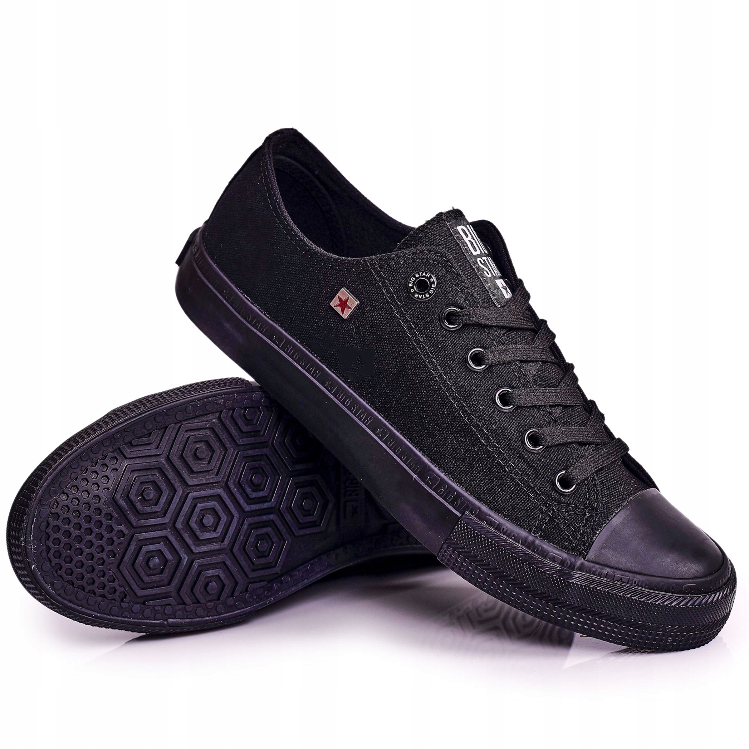 

Męskie Niskie Trampki Big Star Czarne 40