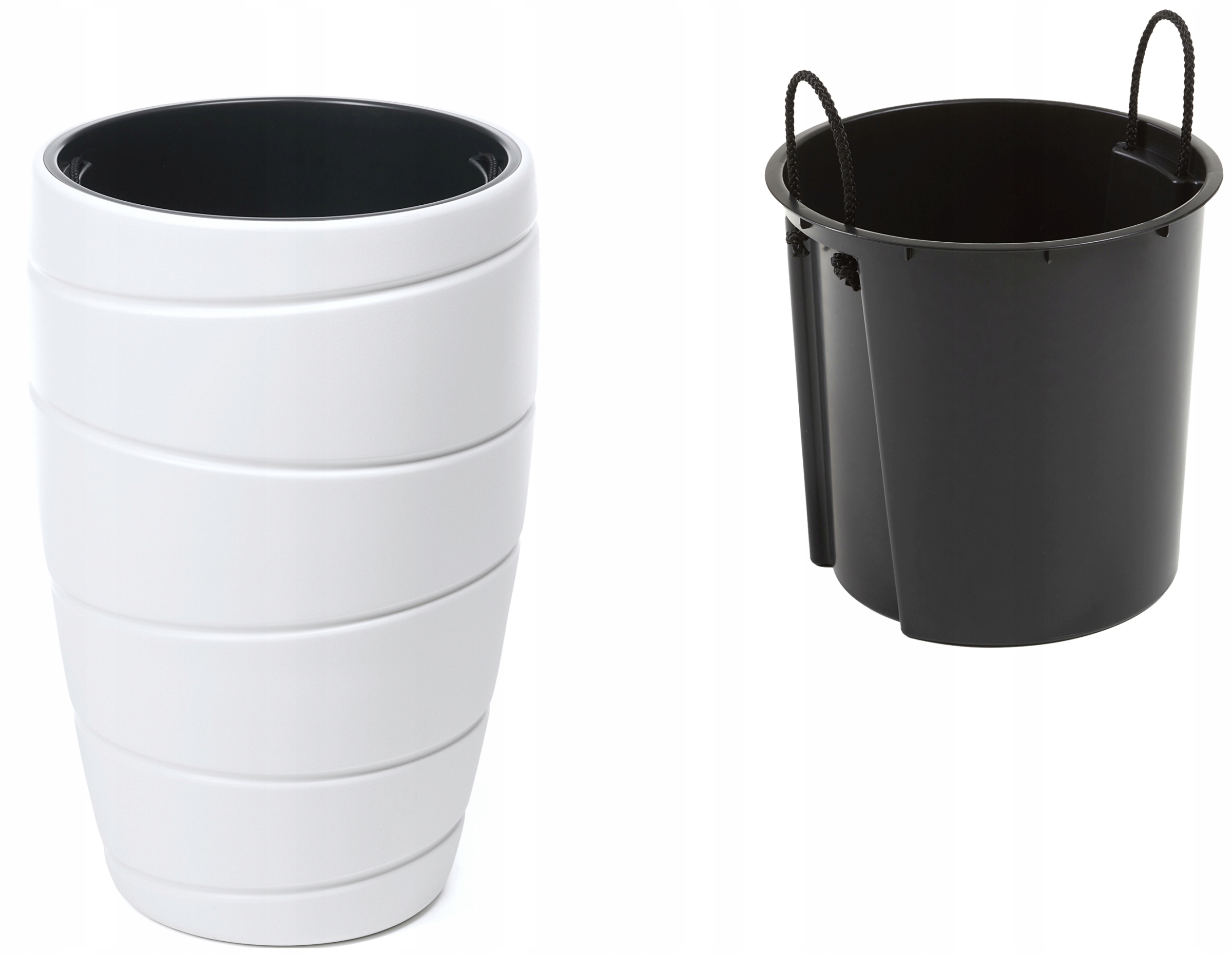 Doniczka donica PASSA średnia 40 h60 - Biała