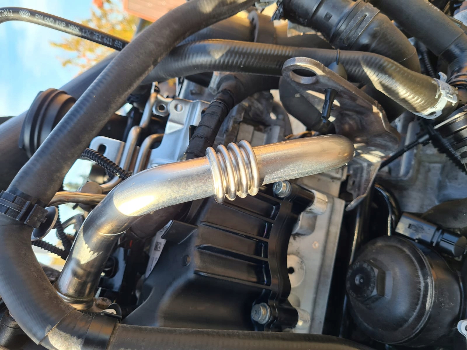 Трубопровод выхлопной трубы EGR 03L131521AA VW T5 2.0 TDI