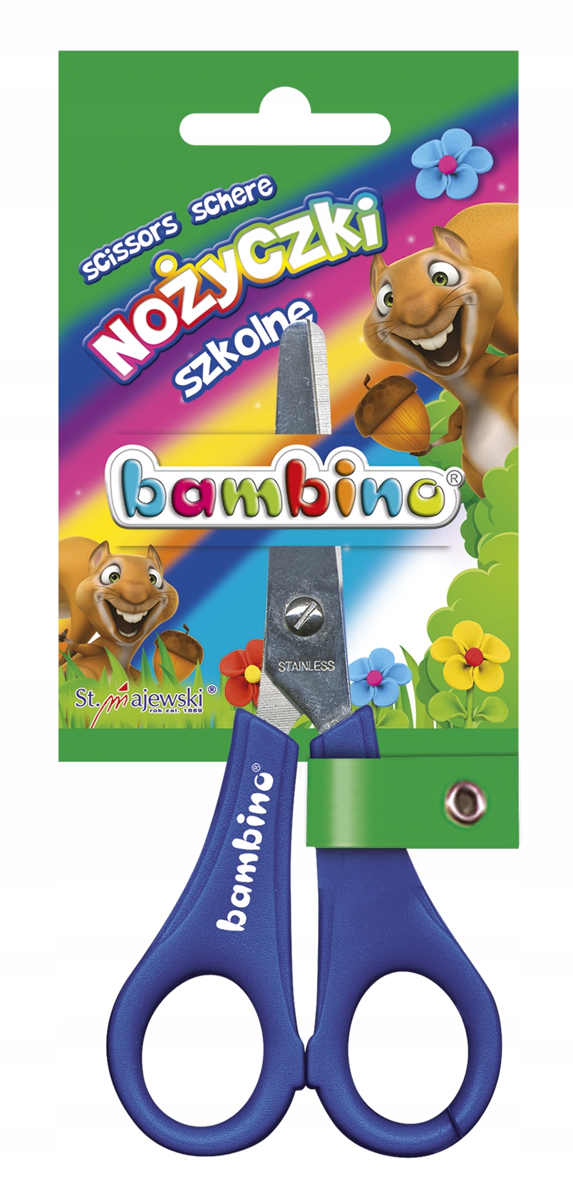 

Nożyczki Szkolne Z Podziałką Bambino
