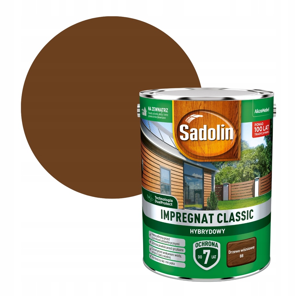 Sadolin Classic Impregnát na dřevo 4,5L Třešňové Dřevo