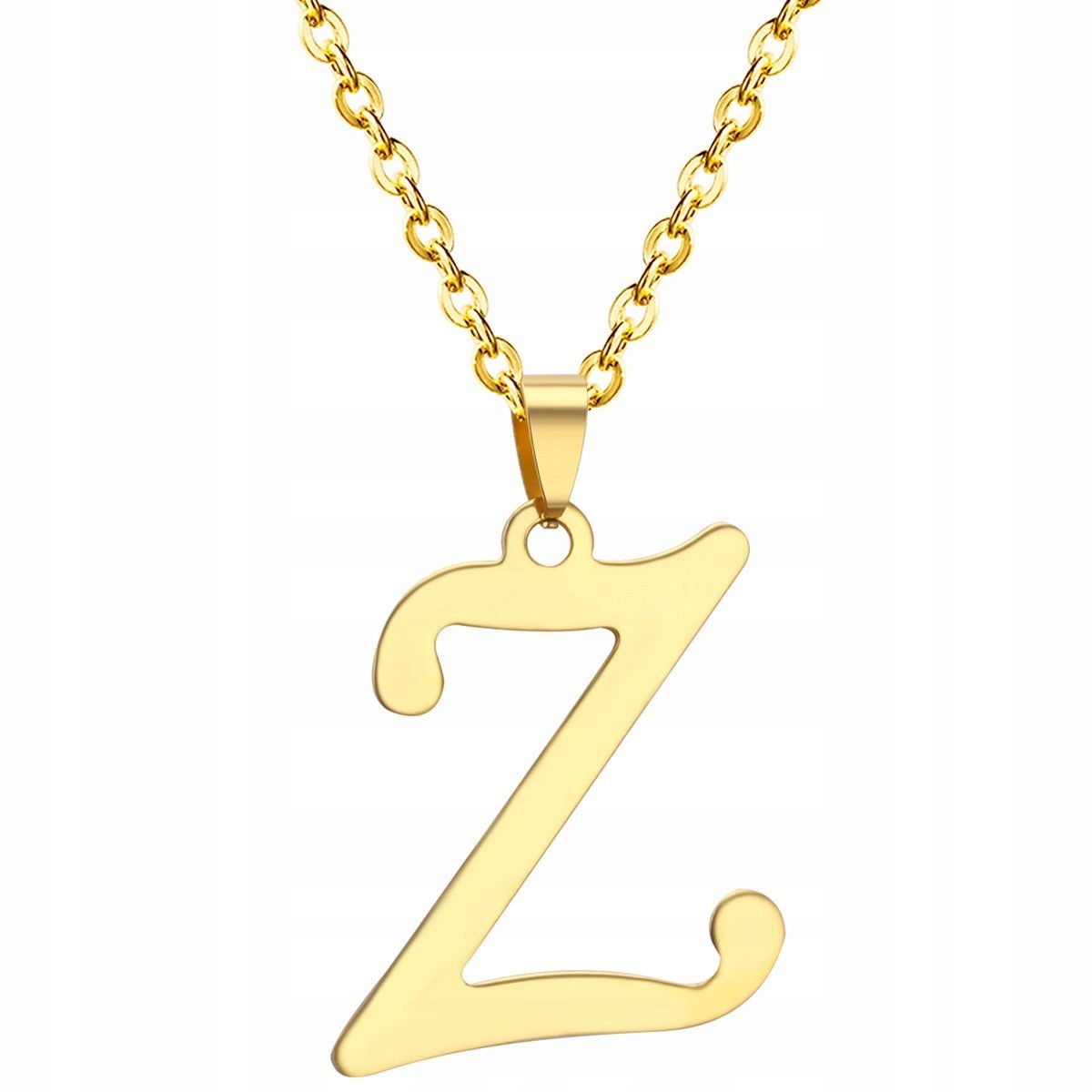 

Naszyjnik litera Z Stal Szlachetna złoty pozłacany