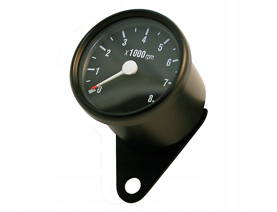 360-675 - Металлический тахометр черный циферблат черный корпус