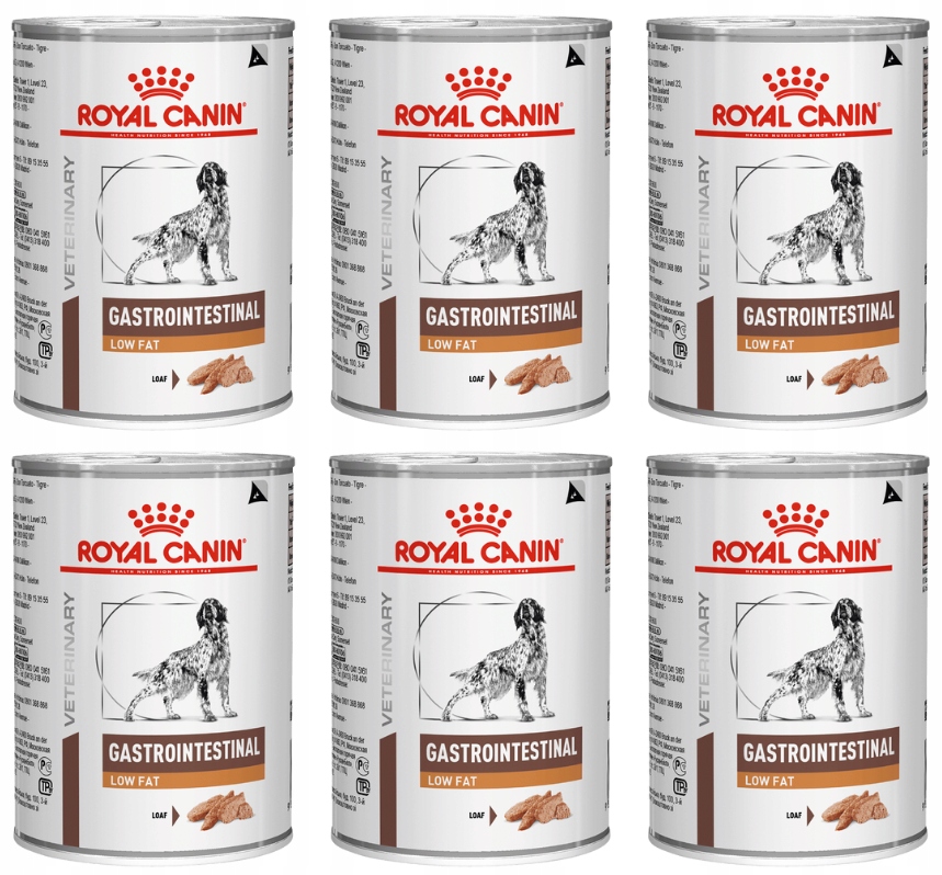 Royal Canin Veterinary Gastrointestinal Low Fat puszka 6x420g