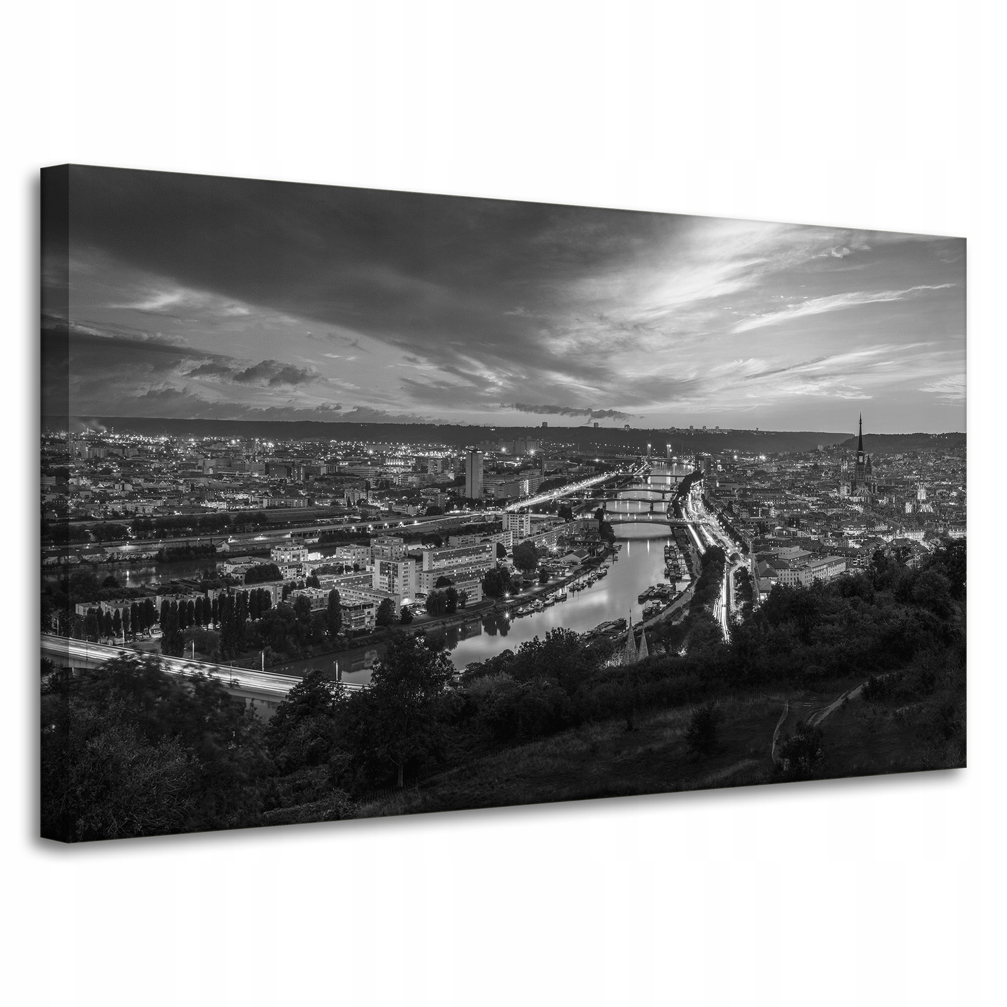 Obraz Canvas Architektura Rouen město mono 100X60