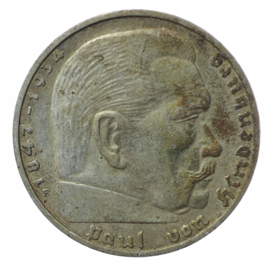 2 marki - Hindenburg - Niemcy - 1939 rok - F