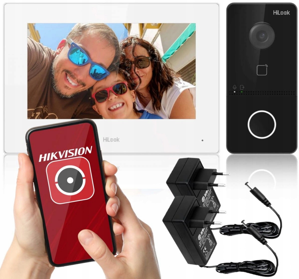 Zestaw wideodomofonowy Ip Hilook by hikvision Ip-vis-slim-w