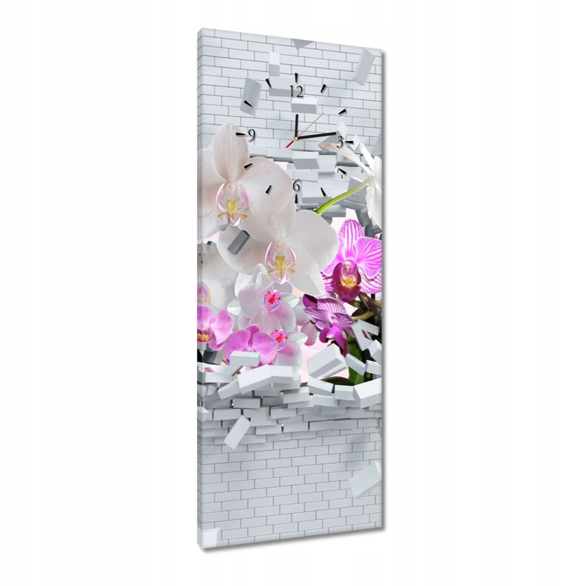 Hodiny 40x100 Orchidej ve zdi