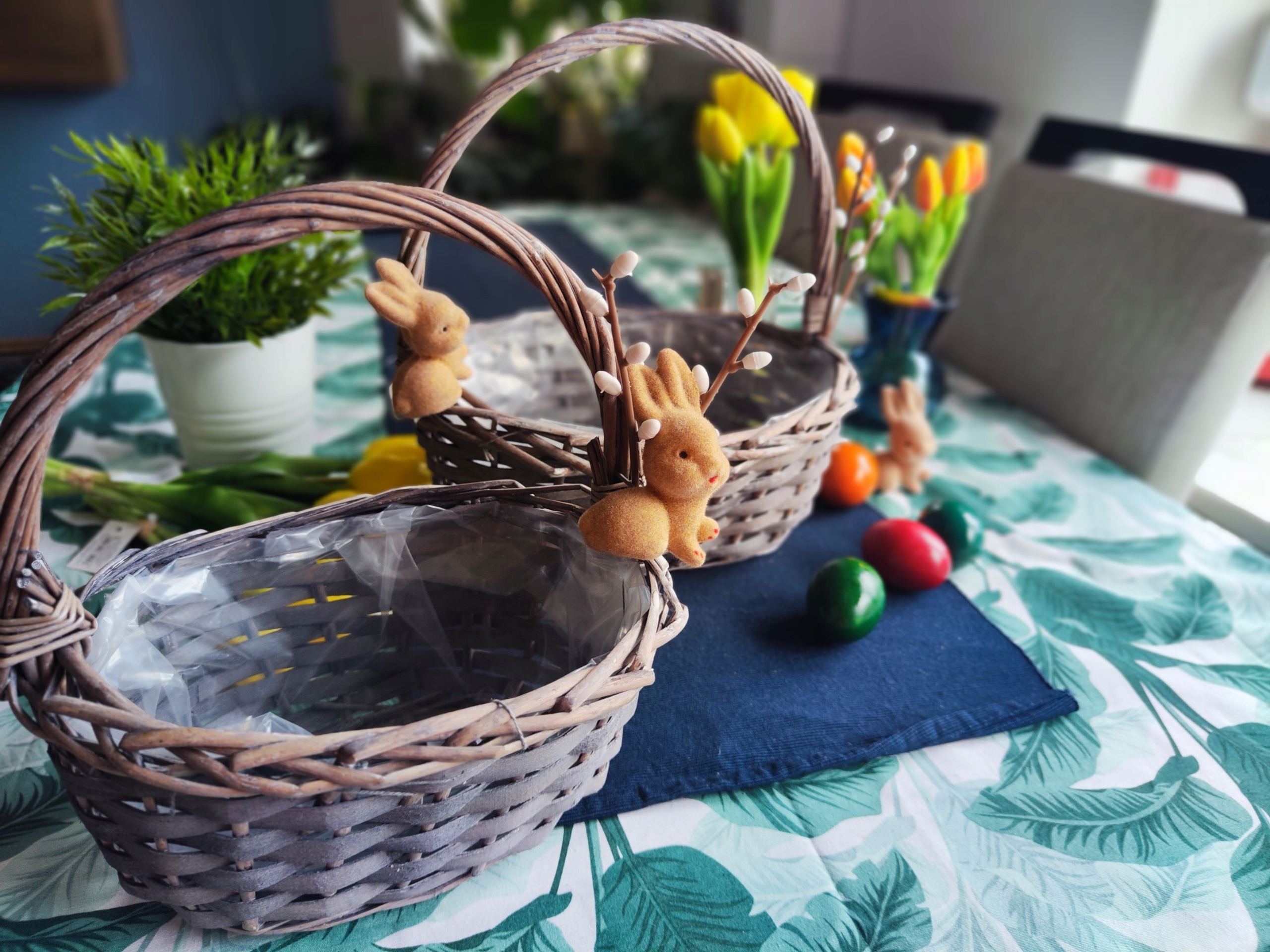 KOSZYK WIKLINOWY KOSZYK WIELKANOCNY KOSZYCZEK KOSZYKI WIELKANOC NA PREZENT Kod producenta KOSZYK Z SERWETKĄ ŚWIĘCONKA SŁODYCZE ZAJĄC