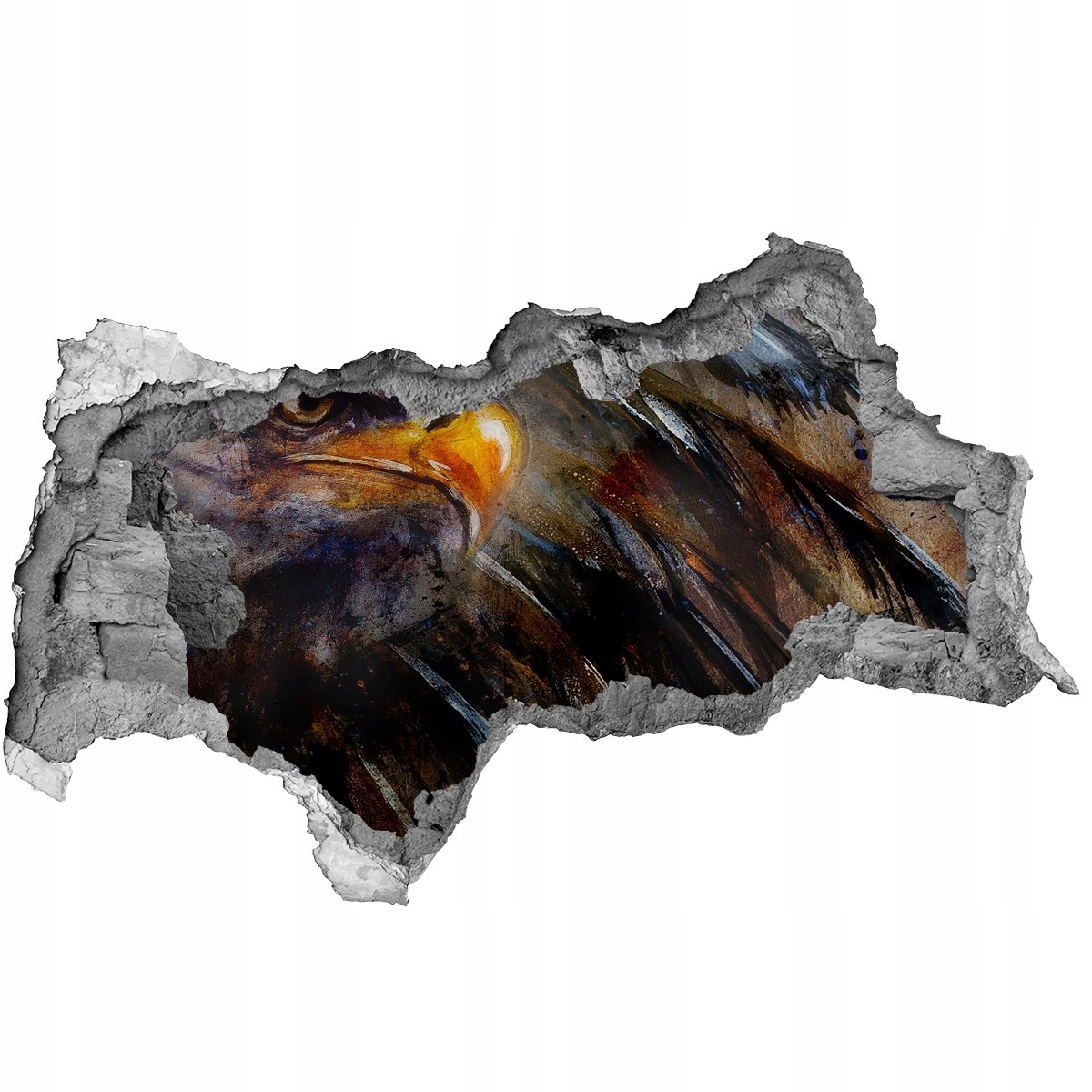 

Dziura 3d fototapeta na ścianę Naklejka Orzeł