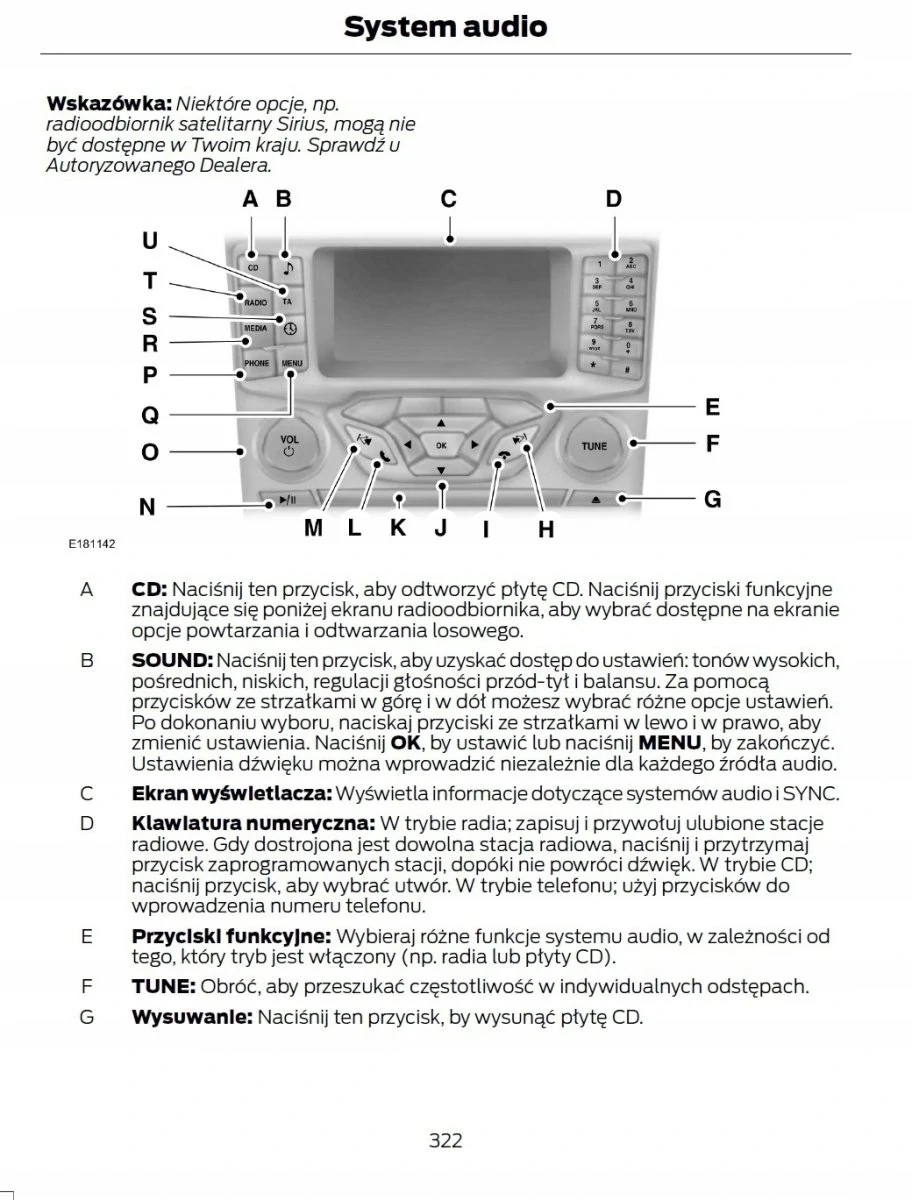 Ford Mondeo od 2014 + Nawigacja Instrukcja Obsługi Marka Ford