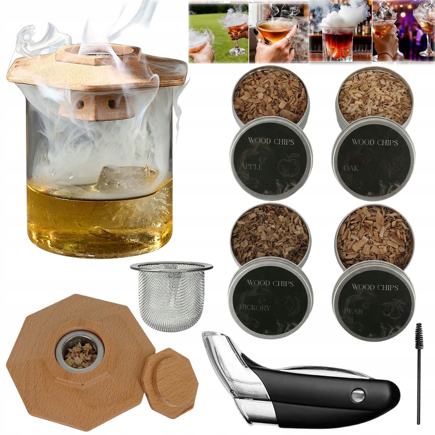 Sada Na Uzení Whisky Smoker Gadget Dárek Pro Přítele Muže