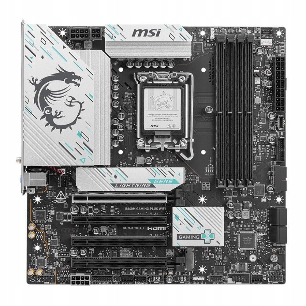 Doska Msi B860M Gaming Plus Wifi /B860/DDR5/SATA3/M.2/ TB4/WiFi/ BT/PCIe5.0