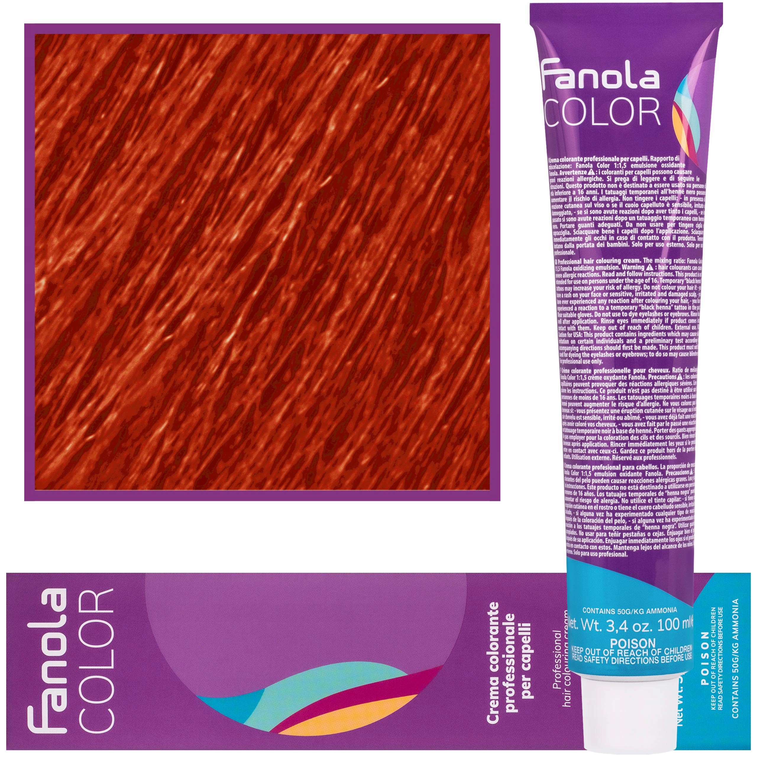 

Farba do włosów Fanola 100ml kolor 8,44