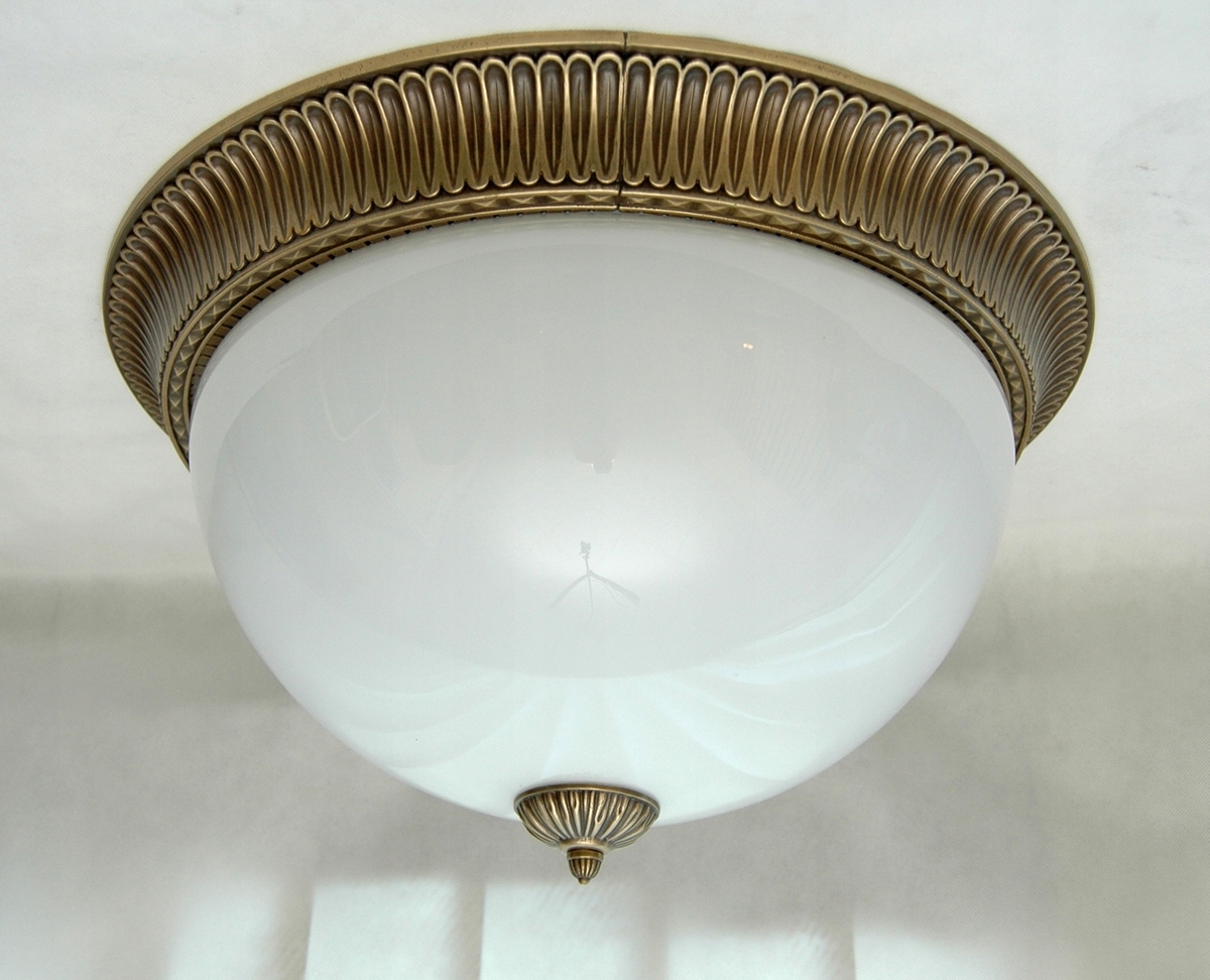 Stropné Svietidlo 50 cm, mosadzná stropná lampa