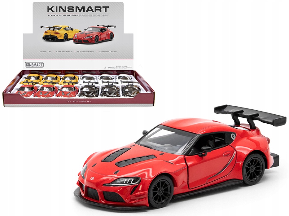 TOYOTA SUPRA GR RACING CONCEPT 1:36 ZABAWKA DLA DZIECI Marka Kinsmart