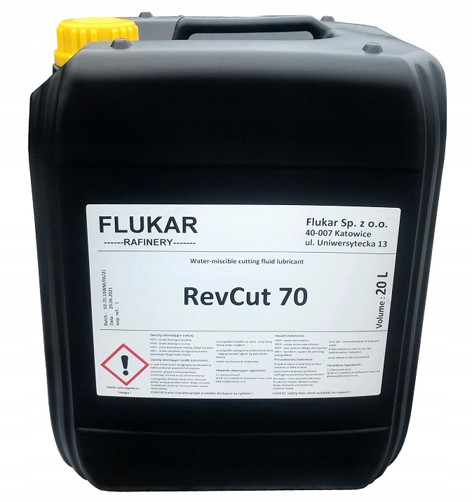 

Olej obróbczy Revcut 70 20L